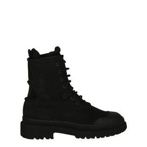 Ferragamo Mixed Media Combat Boots - NWT